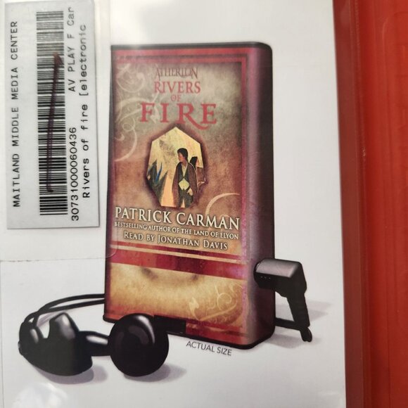 Rivers of Fire by Patrick Carman Playaway Audiobook, Former Library CopyEarbuds - Picture 2 of 7
